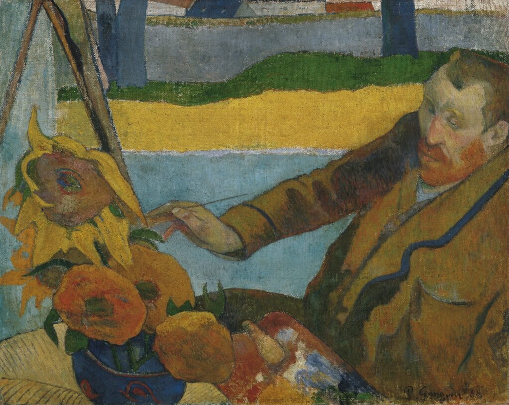 van gogh painting sunflowers in Arles