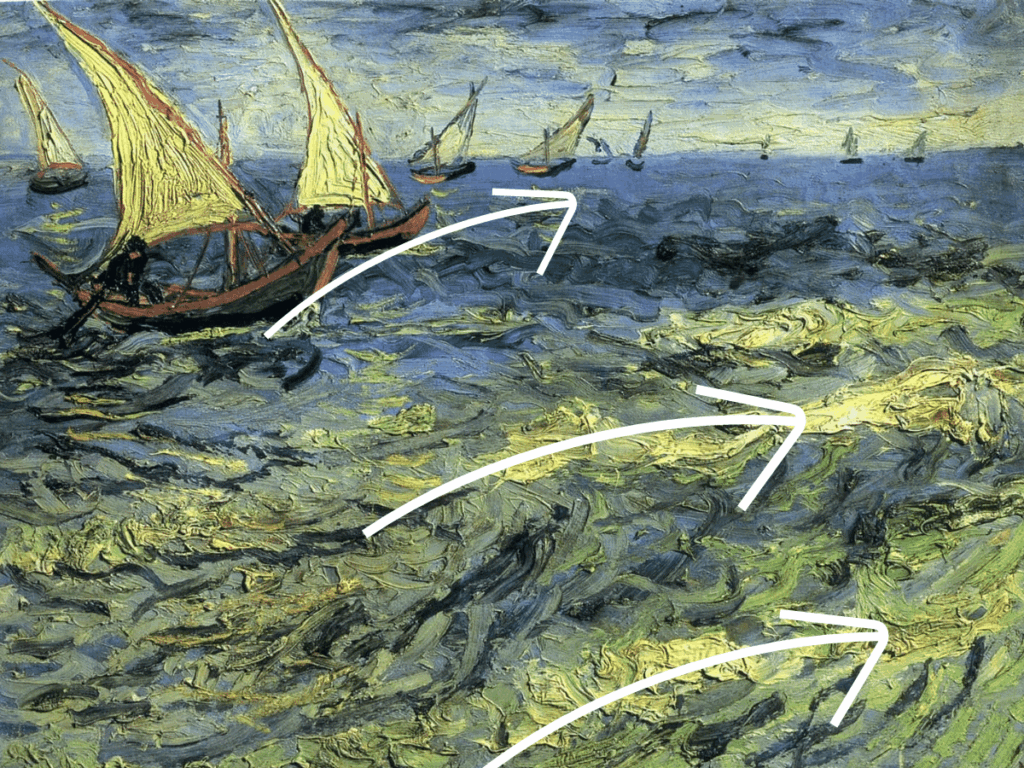 vincent van gogh fishing boats at the sea