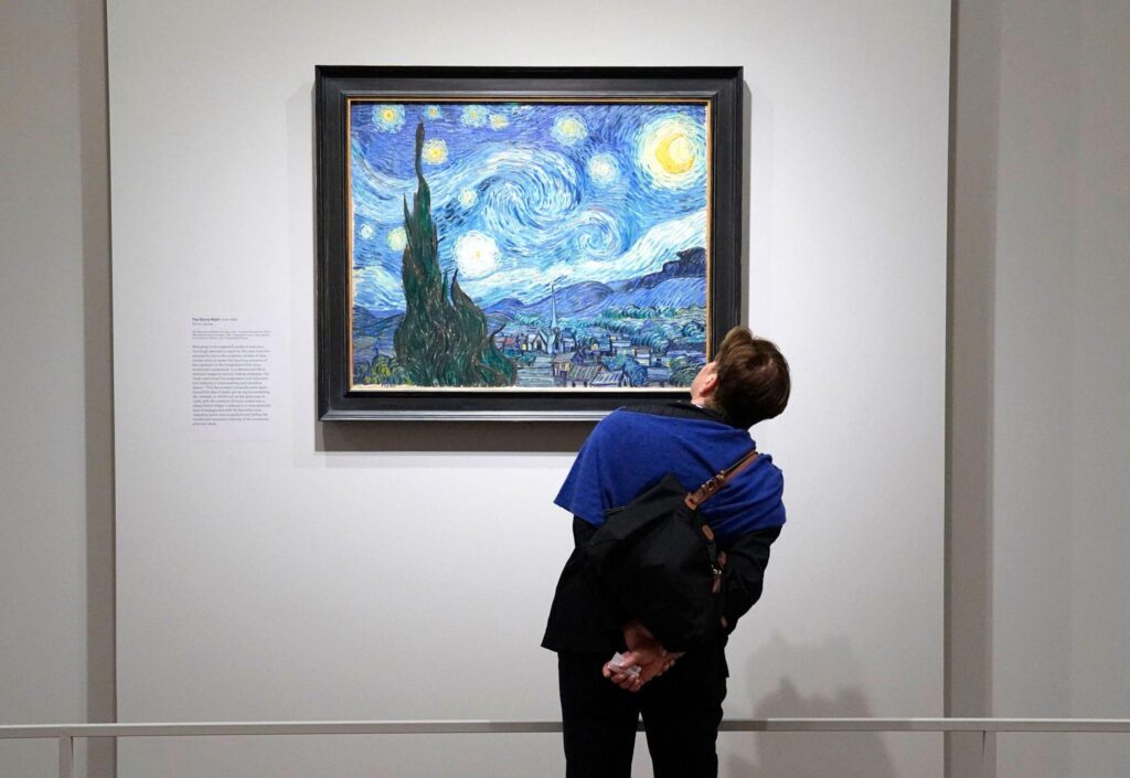 the starry night at the museum of modern art